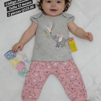 Conjunto beba con chumpa henna (3 a 6 meses)